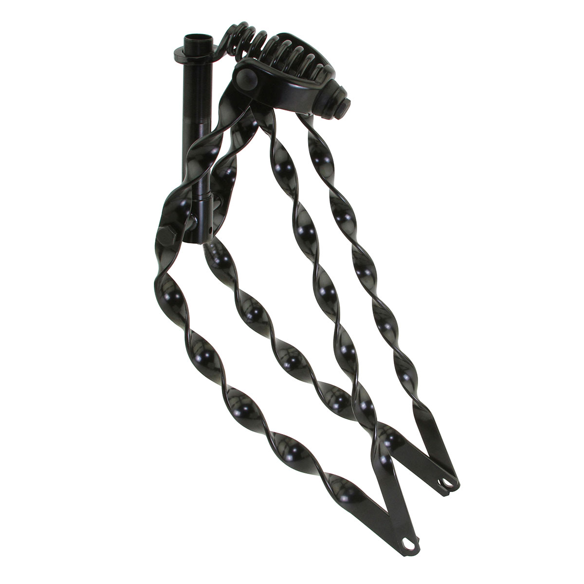 20 Lowrider Bent Flat Twisted Spring Fork 1 Inch Black.